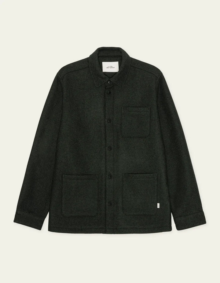 WOOL OVERSHIRT (GREEN) - LES DEUX
