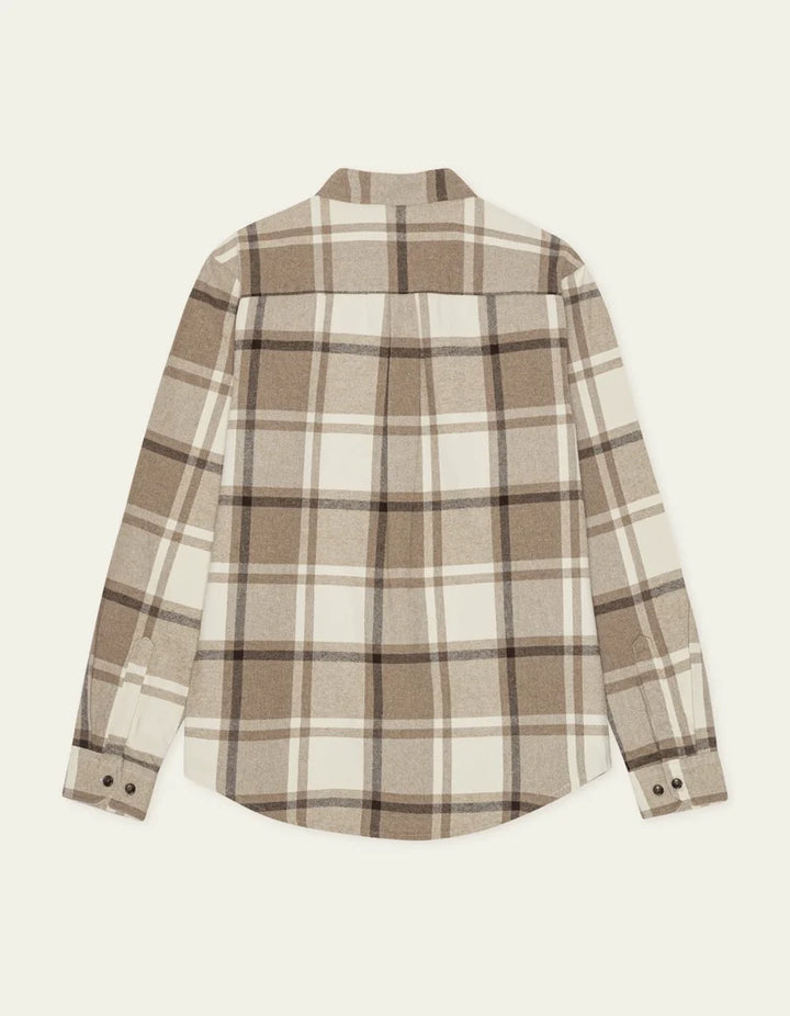 CHECK FLANNEL SHIRT (CARIBOU) - LES DEUX