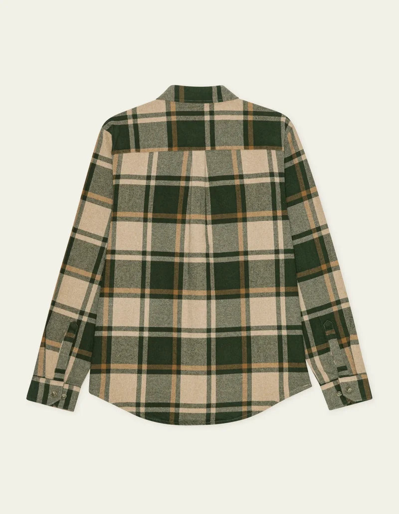 CHECK FLANNEL SHIRT (GREEN) - LES DEUX