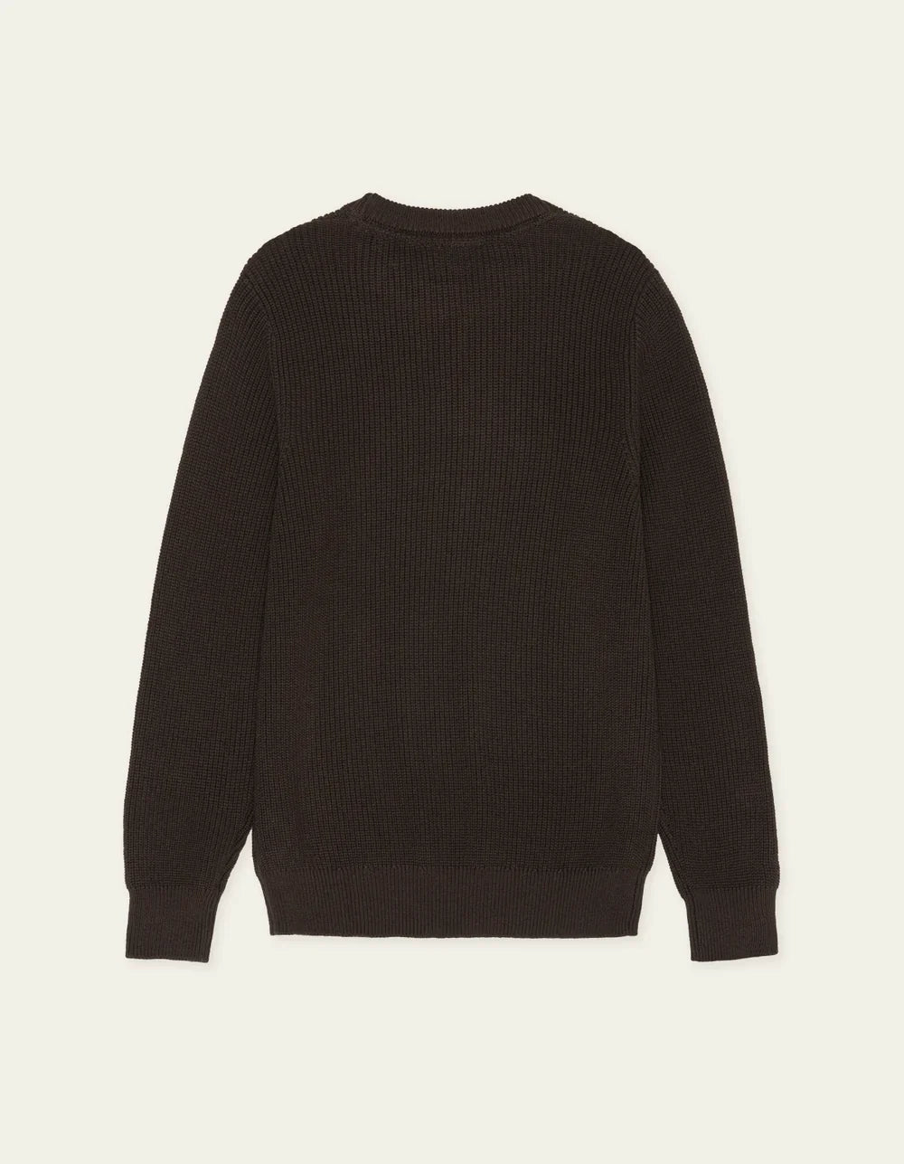 RIBBED CREWNECK KNIT (BROWN) - LES DEUX