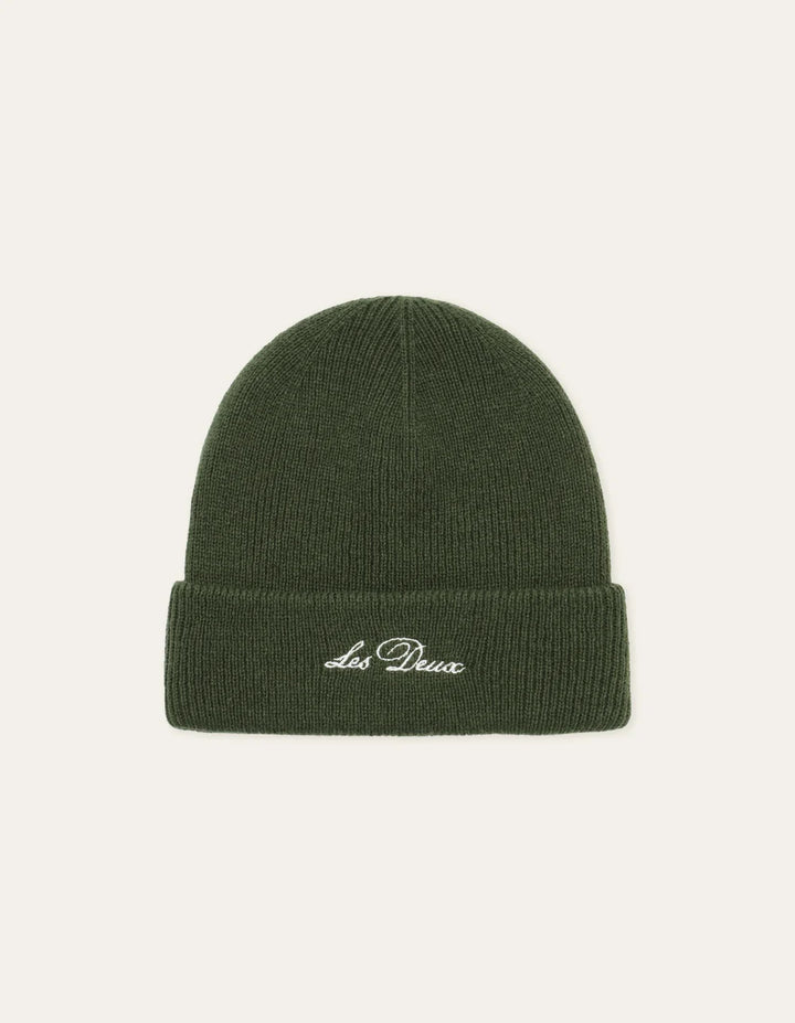 SIGNATURE BEANIE (RIFLE GREEN) - LES DEUX