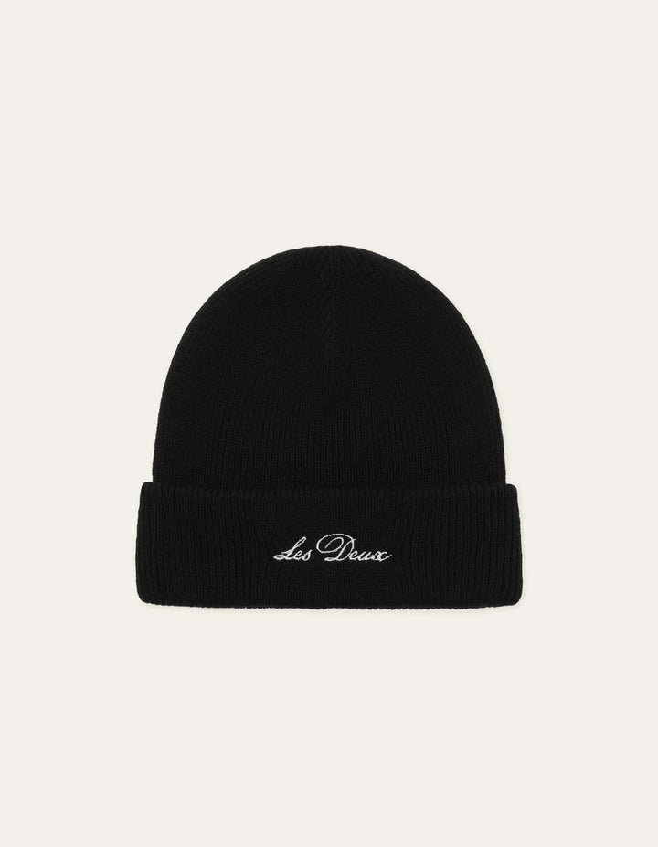 SIGNATURE BEANIE (BLACK) - LES DEUX