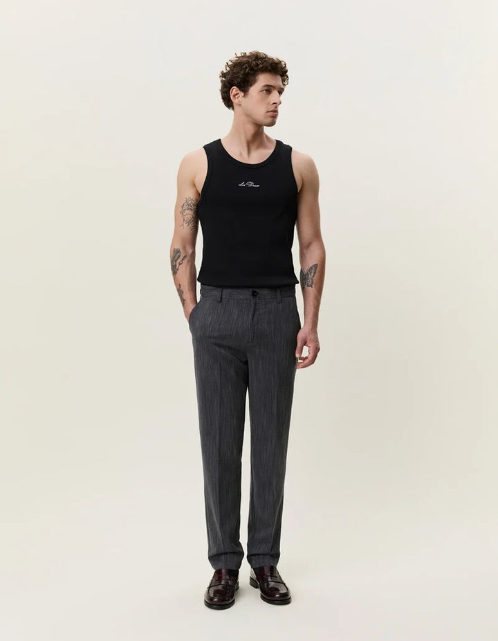 HERRINGBONE SUIT PANT (BLACK) - LES DEUX