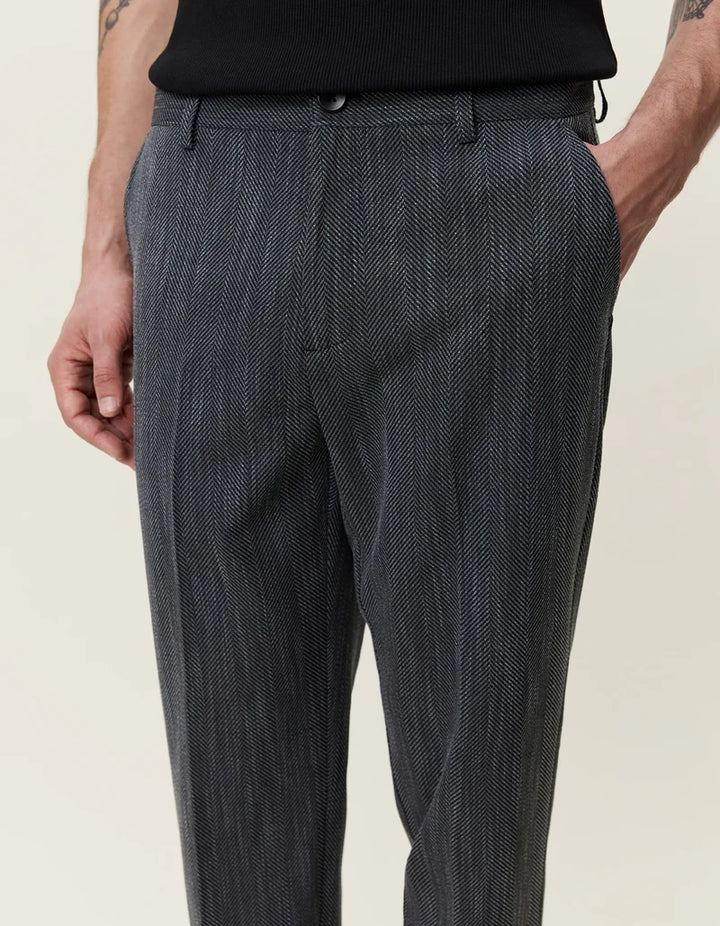 HERRINGBONE SUIT PANT (BLACK) - LES DEUX