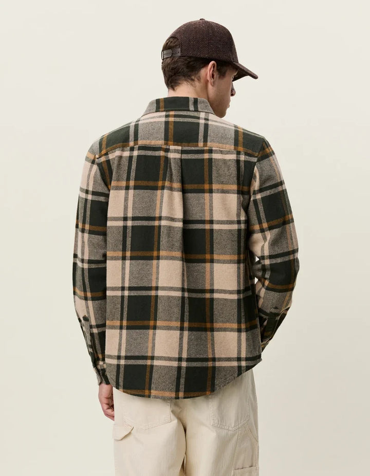 CHECK FLANNEL SHIRT (GREEN) - LES DEUX