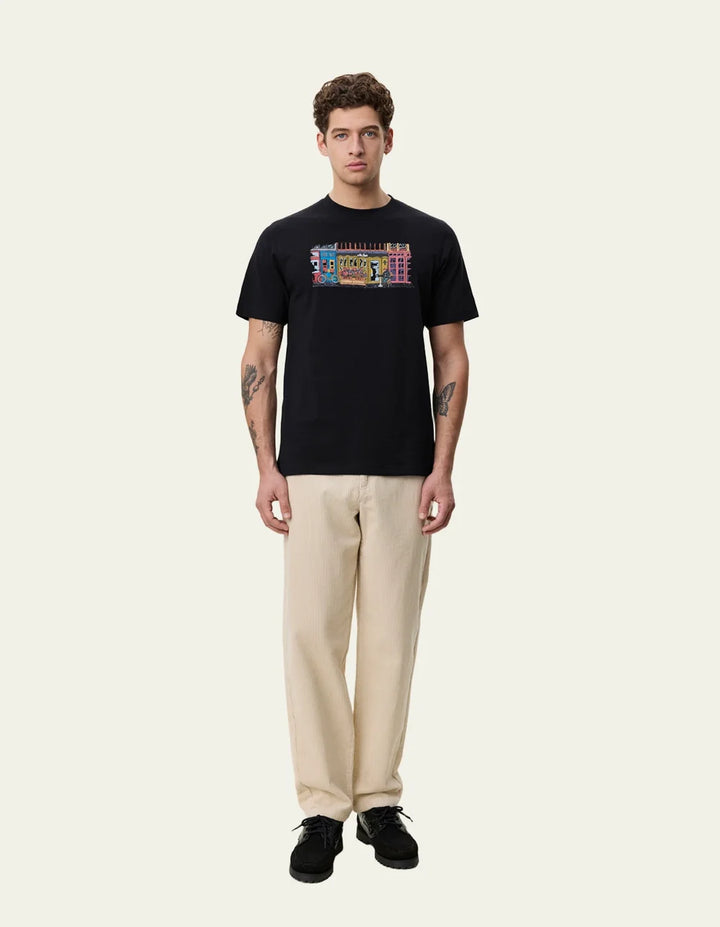 MARKET T-SHIRT (BLACK) - LES DEUX