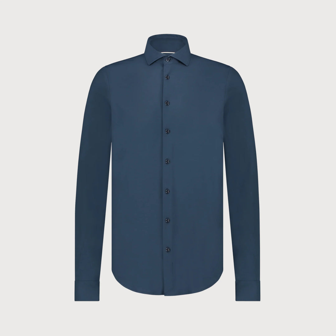 TECHNICAL STRETCH SHIRT (DENIM) - BLUE INDUSTRY