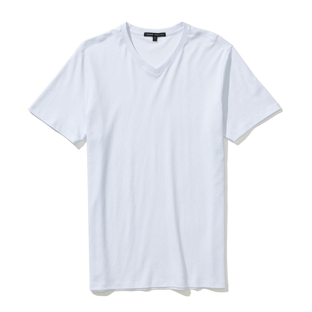 GEORGIA V-NECK T-SHIRT (WHITE) - ROBERT BARAKETT