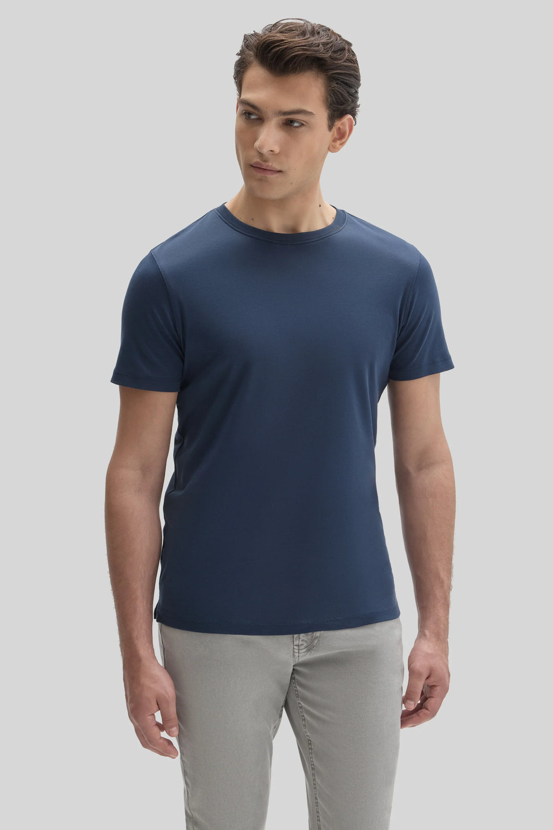 GEORGIA V-NECK T-SHIRT (NAVY) - ROBERT BARAKETT