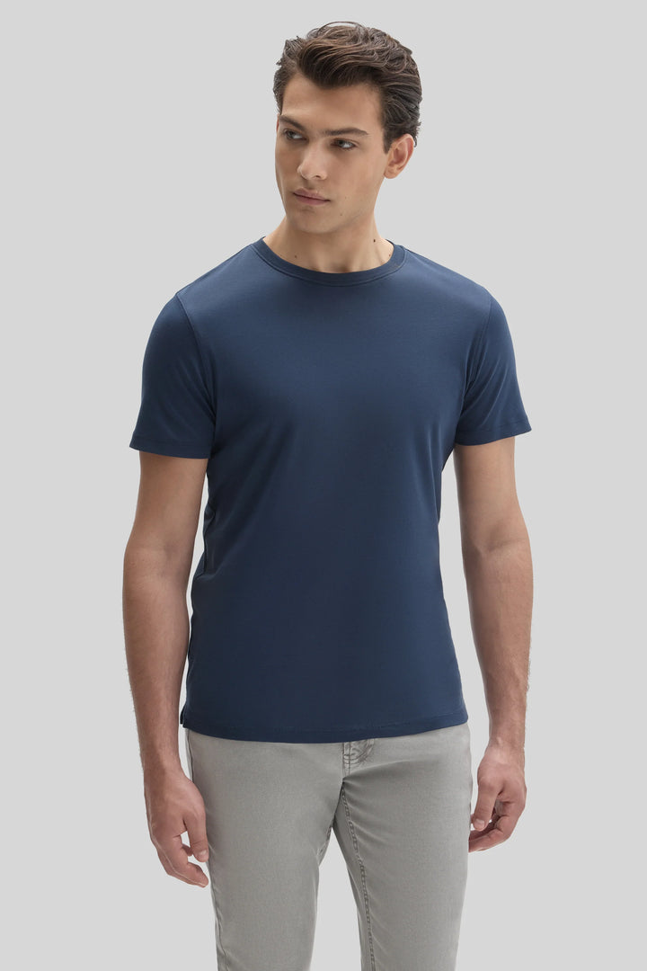 GEORGIA V-NECK T-SHIRT (NAVY) - ROBERT BARAKETT