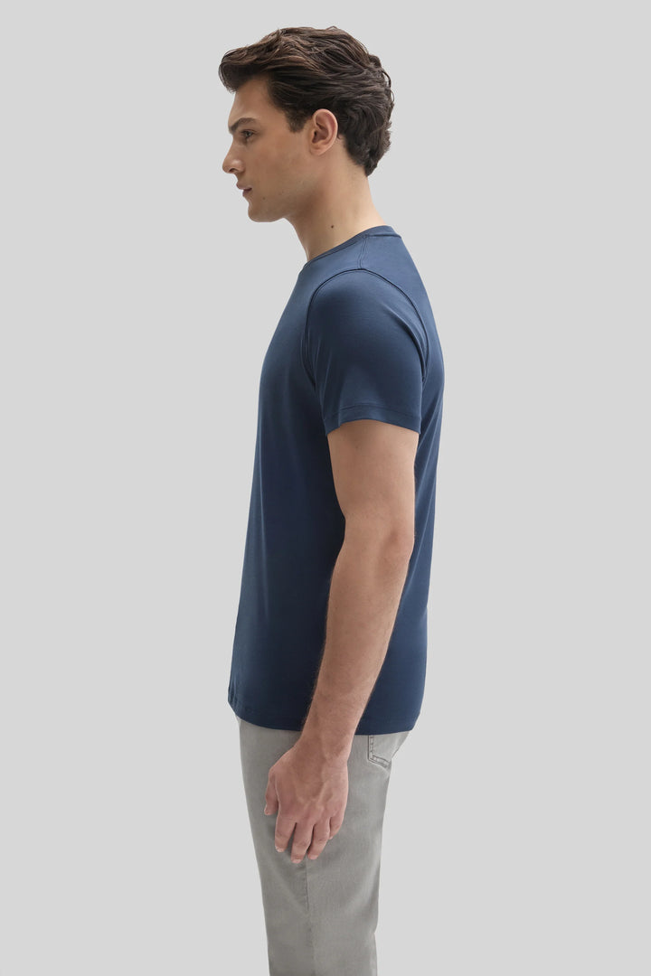 GEORGIA V-NECK T-SHIRT (NAVY) - ROBERT BARAKETT