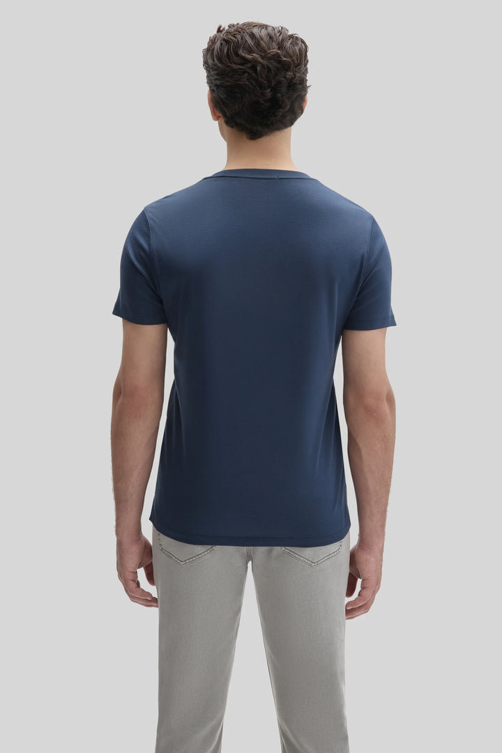 GEORGIA V-NECK T-SHIRT (NAVY) - ROBERT BARAKETT
