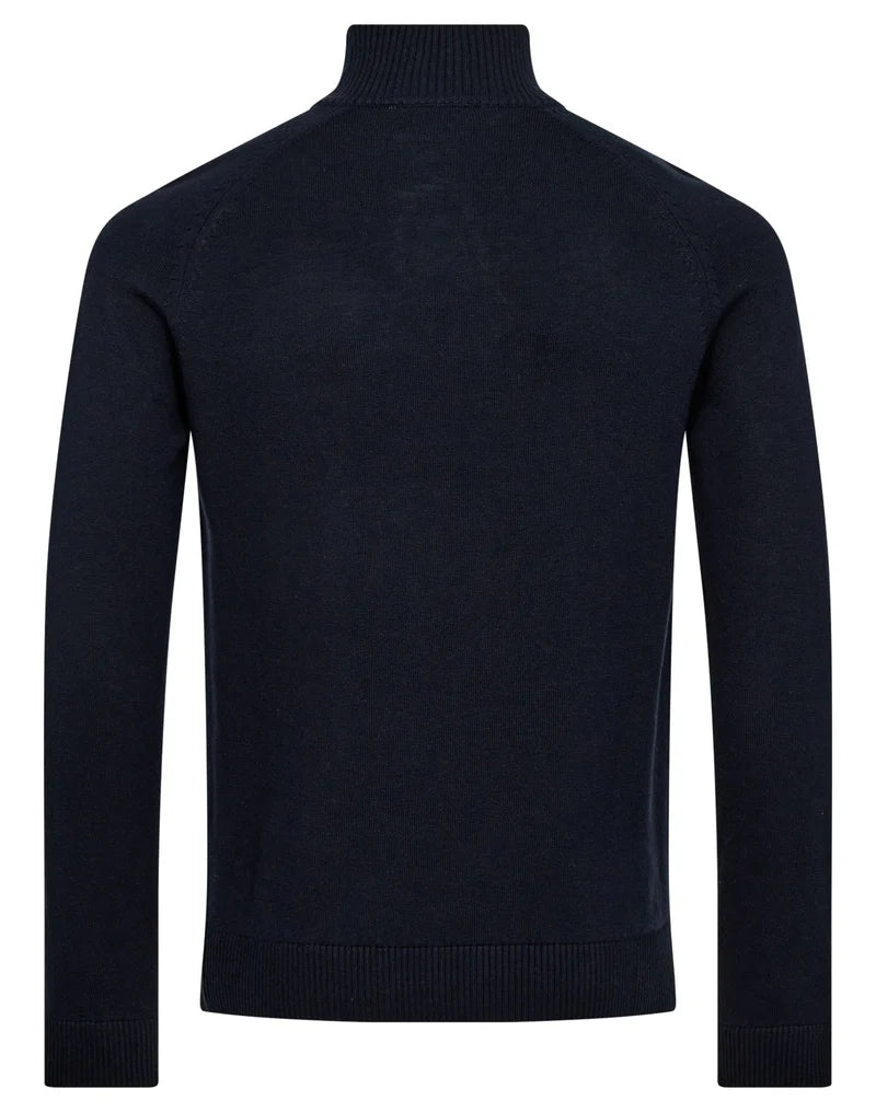 PELLE 1/2 ZIP SWEATER (THUNDER) - BRUUN & STENGADE