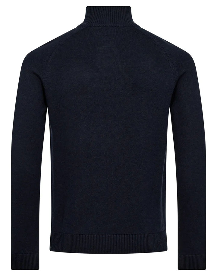 PELLE 1/2 ZIP SWEATER (THUNDER) - BRUUN & STENGADE