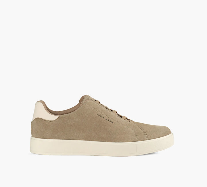 LUXE SLIP-ON SUEDE SNEAKER (BIRCH BEIGE) - COLE HAAN