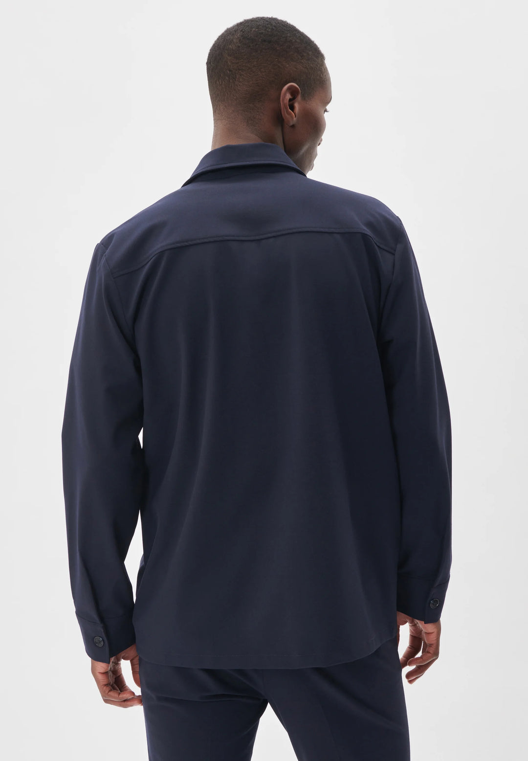 MADAMO SHIRT JACKET (NAVY) - MATINIQUE