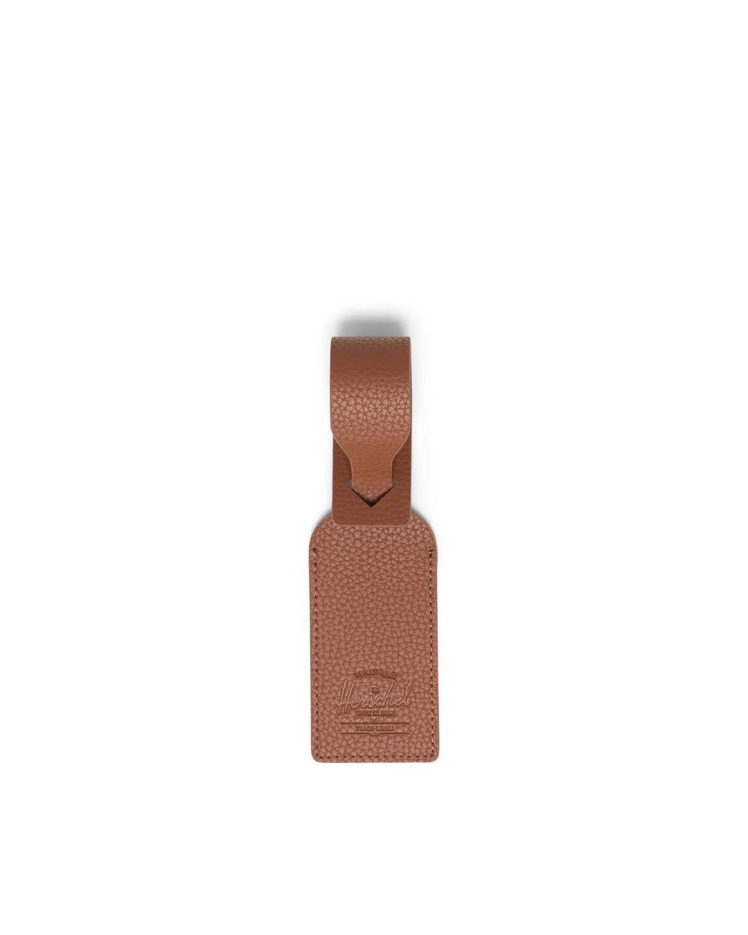 LUGGAGE TAG VEGAN LEATHER (SADDLE BROWN) - HERSCHEL