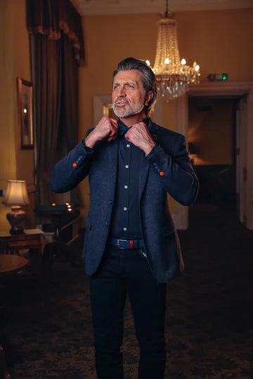 BLAZER PIQUE (NAVY) - A FISH NAMED FRED