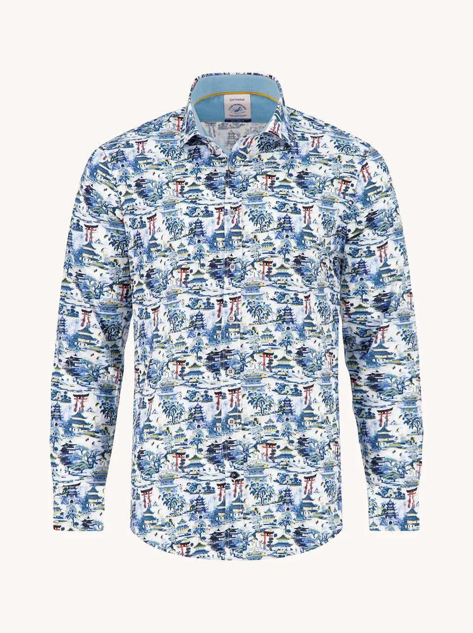 TEMPLE SHIRT (BLUE) - A FISH NAMED FRED