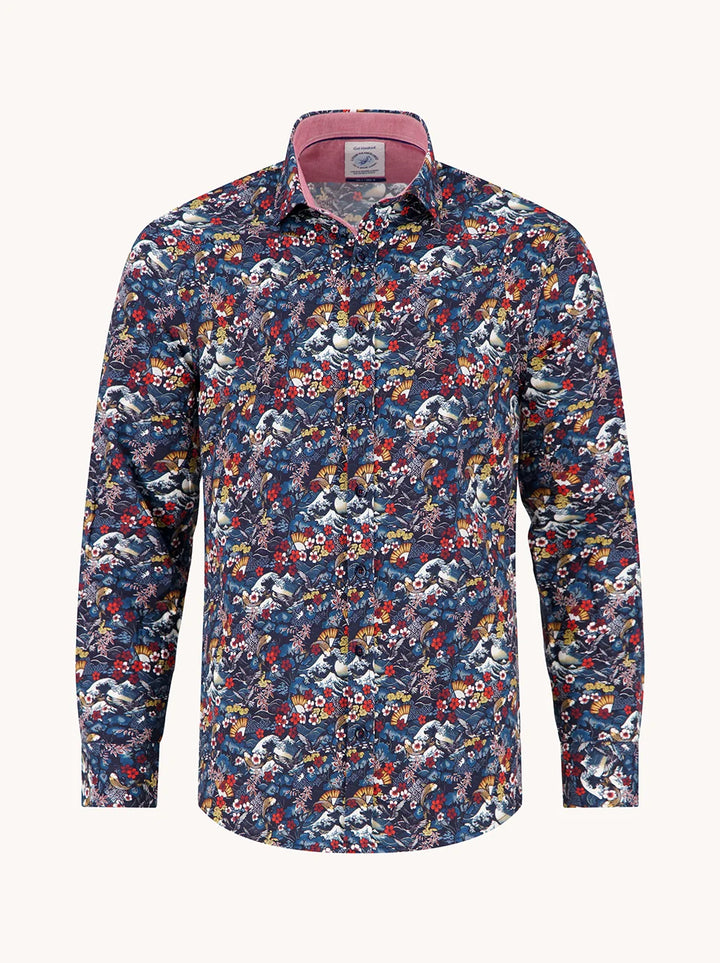 JAPANESE STORY SHIRT (MULTI) - A FISH NAMED FRED
