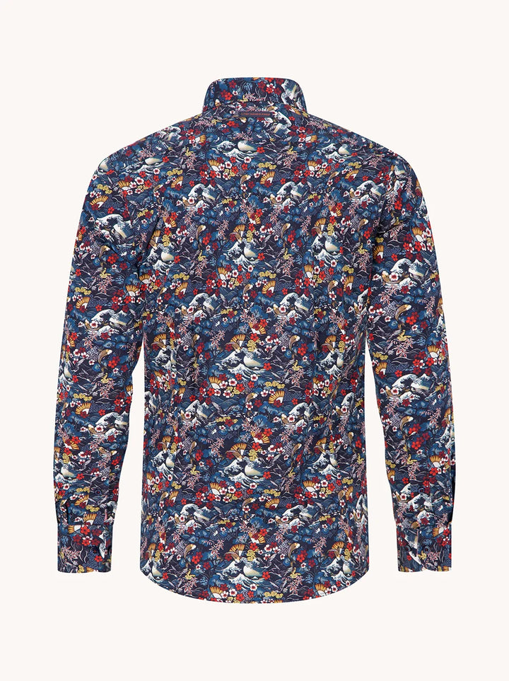 JAPANESE STORY SHIRT (MULTI) - A FISH NAMED FRED
