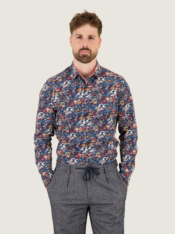 JAPANESE STORY SHIRT (MULTI) - A FISH NAMED FRED