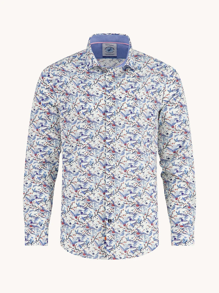 CRANE SKY SHIRT (OFF WHITE) - A FISH NAMED FRED