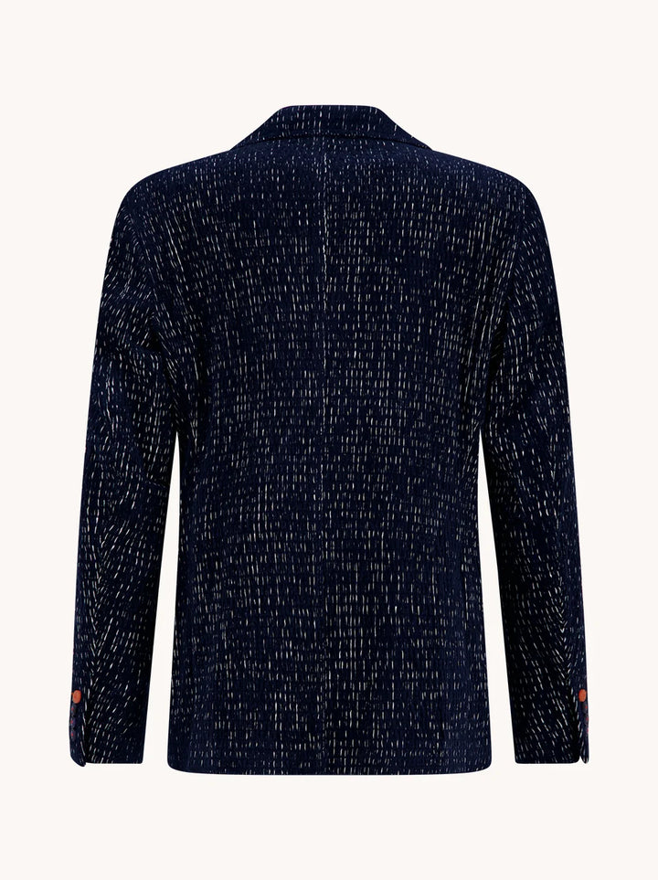 FANCY RIB BLAZER (NAVY) - A FISH NAMED FRED