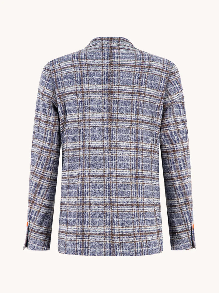FANCY CHECK BLAZER (BLUE) - A FISH NAMED FRED