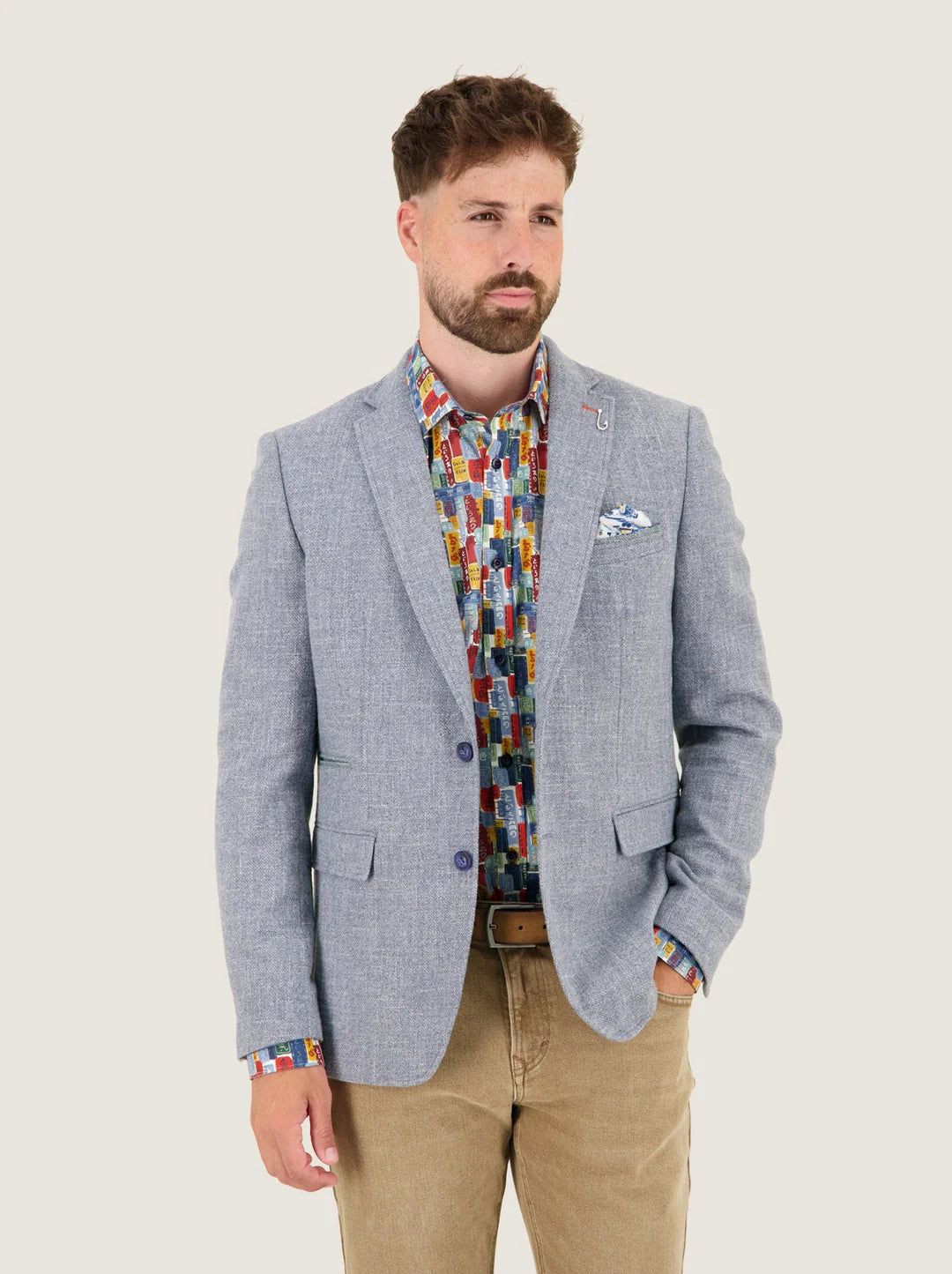 STRUCTURE BLAZER (BLUE) - A FISH NAMED FRED
