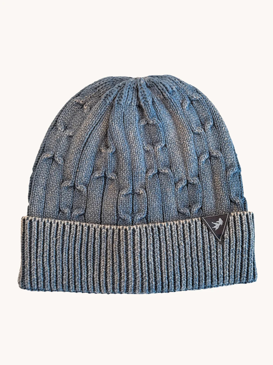 KNITTED CABLE BEANIE (BLUE) - A FISH NAMED FRED