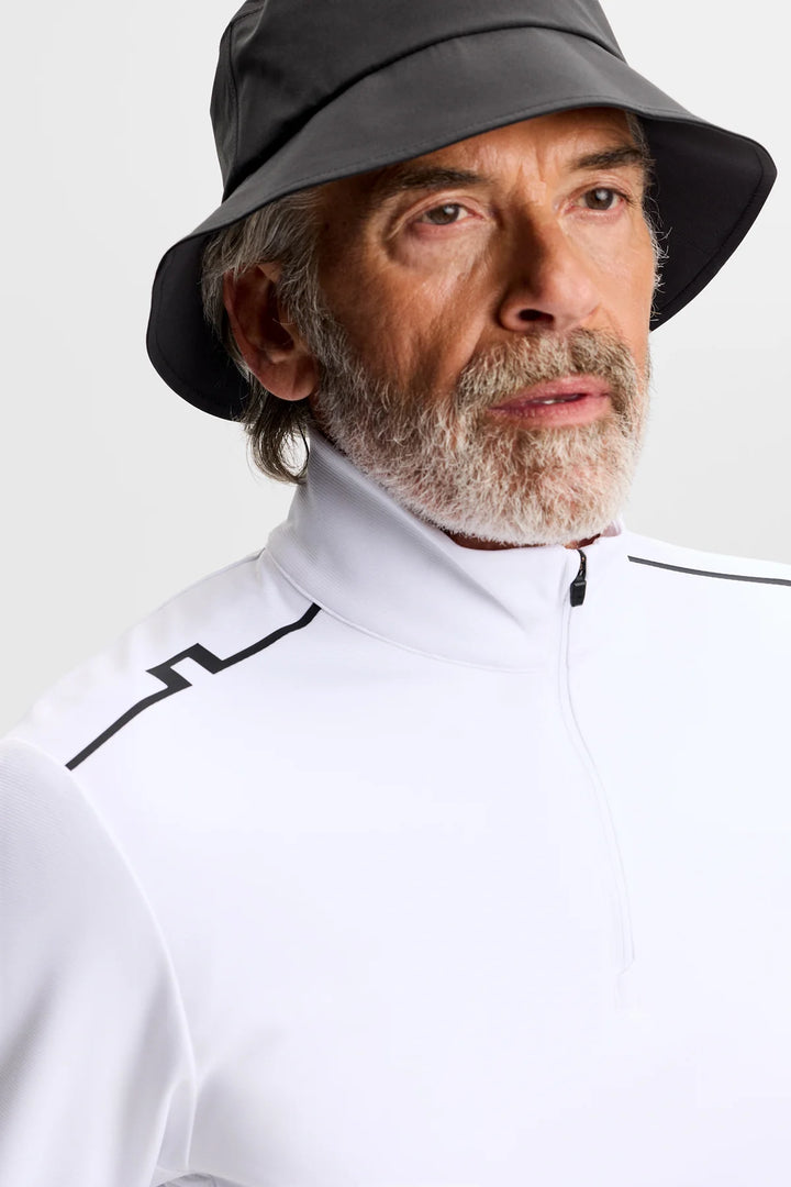 LEON 1/4 ZIP LAYER (WHITE) - J LINDEBERG