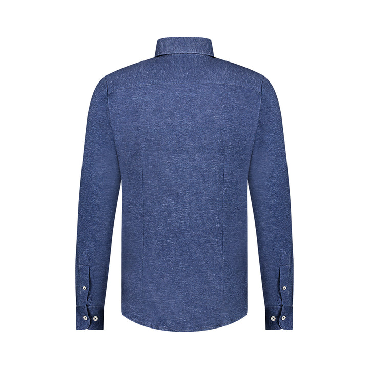 PRINTED STRETCH SHIRT (COBALT) - BLUE INDUSTRY