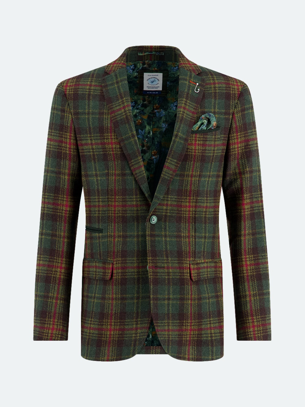 TARTAN BLAZER (DARK GREEN) - A FISH NAMED FRED