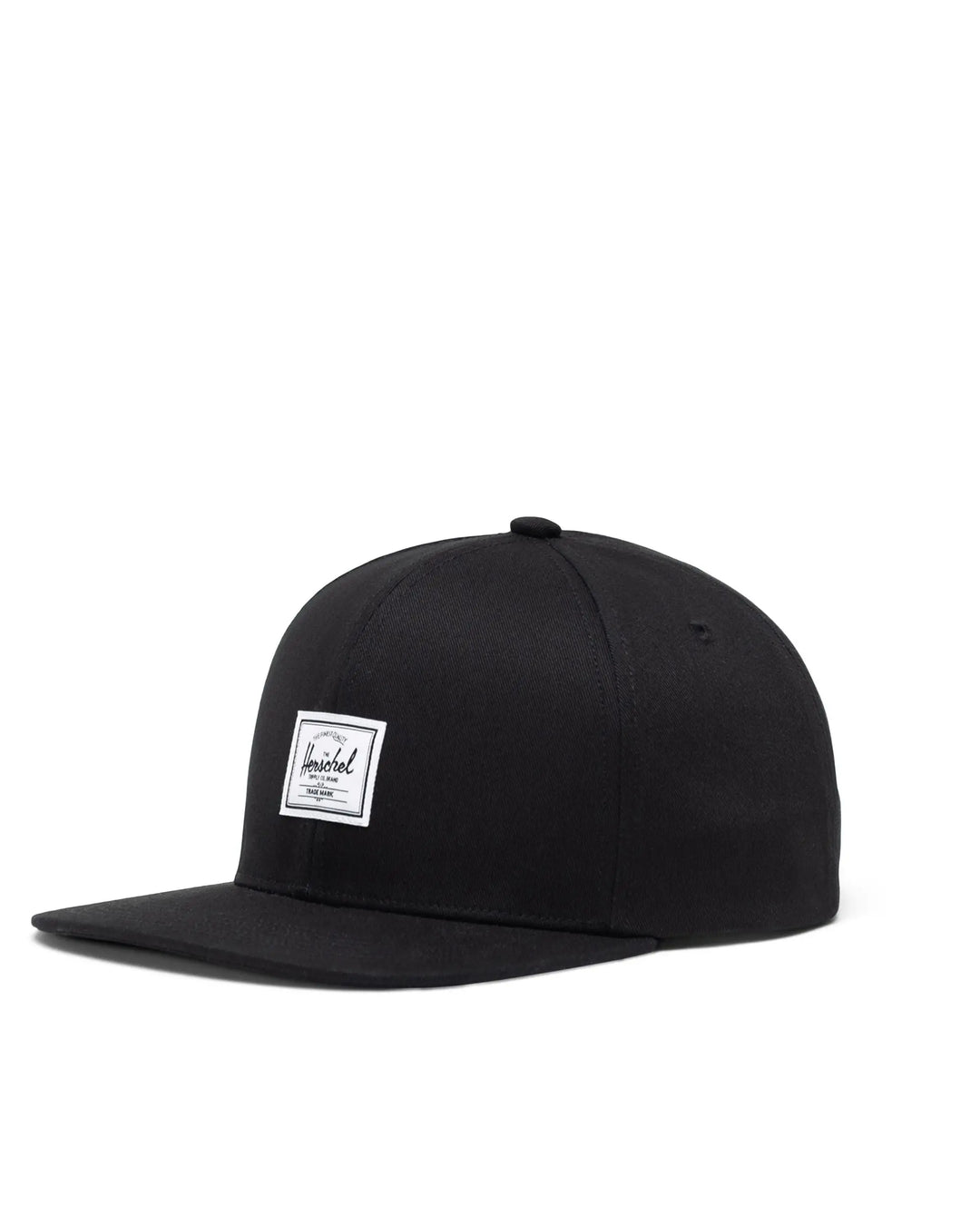 WHALER 6 PANEL CAP (BLACK) - HERSCHEL