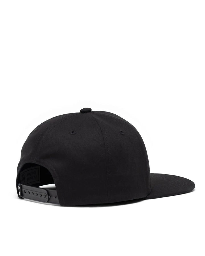 WHALER 6 PANEL CAP (BLACK) - HERSCHEL