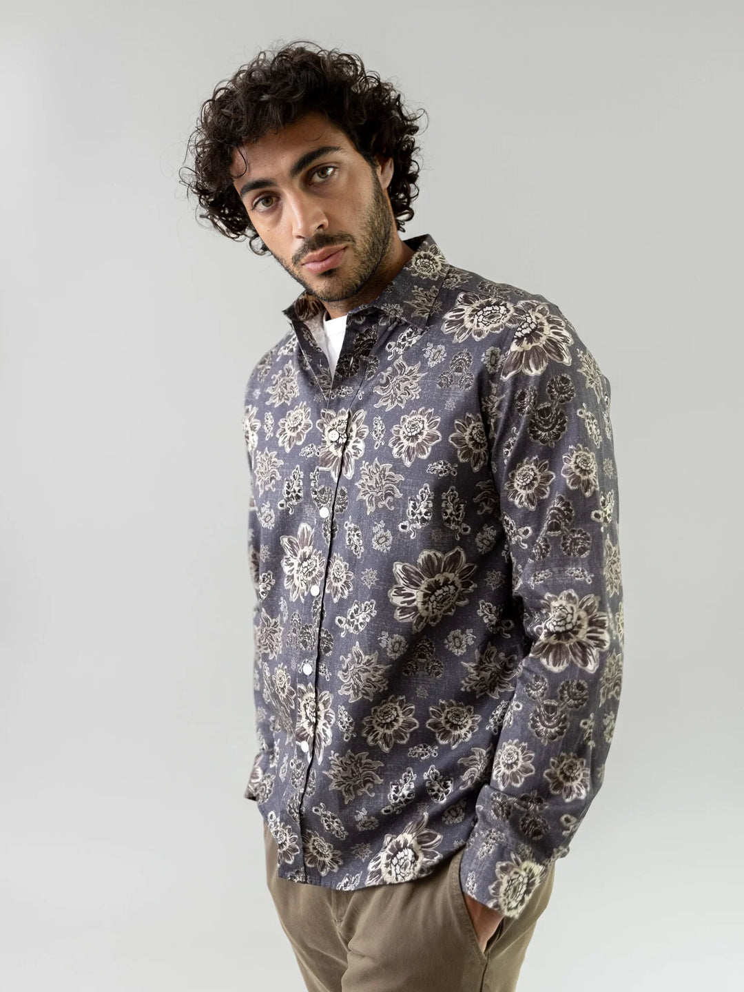 KALEIDO SHIRT (ANTRACITE) - MOS MOSH GALLERY