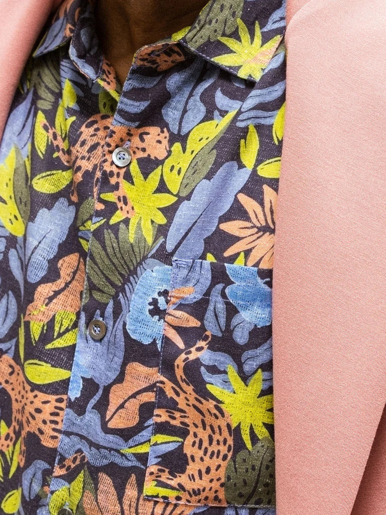 BABEL WILD SHIRT (SALUTE NAVY) - MOS MOSH GALLERY