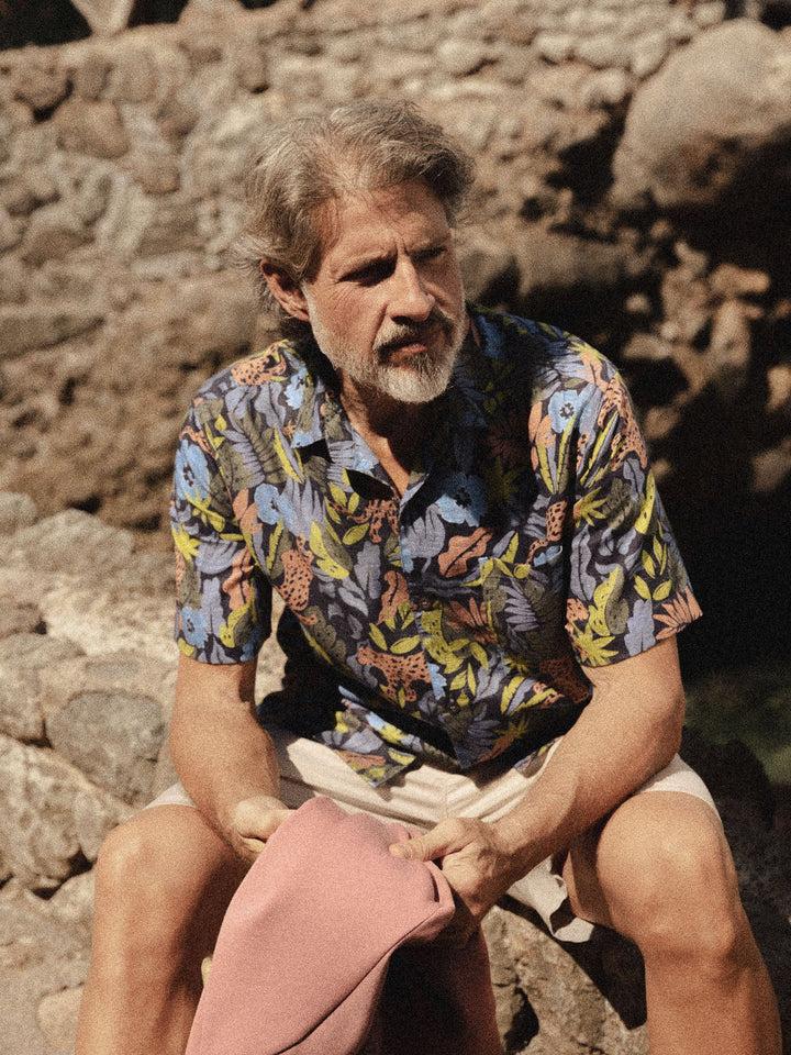 BABEL WILD SHIRT (SALUTE NAVY) - MOS MOSH GALLERY