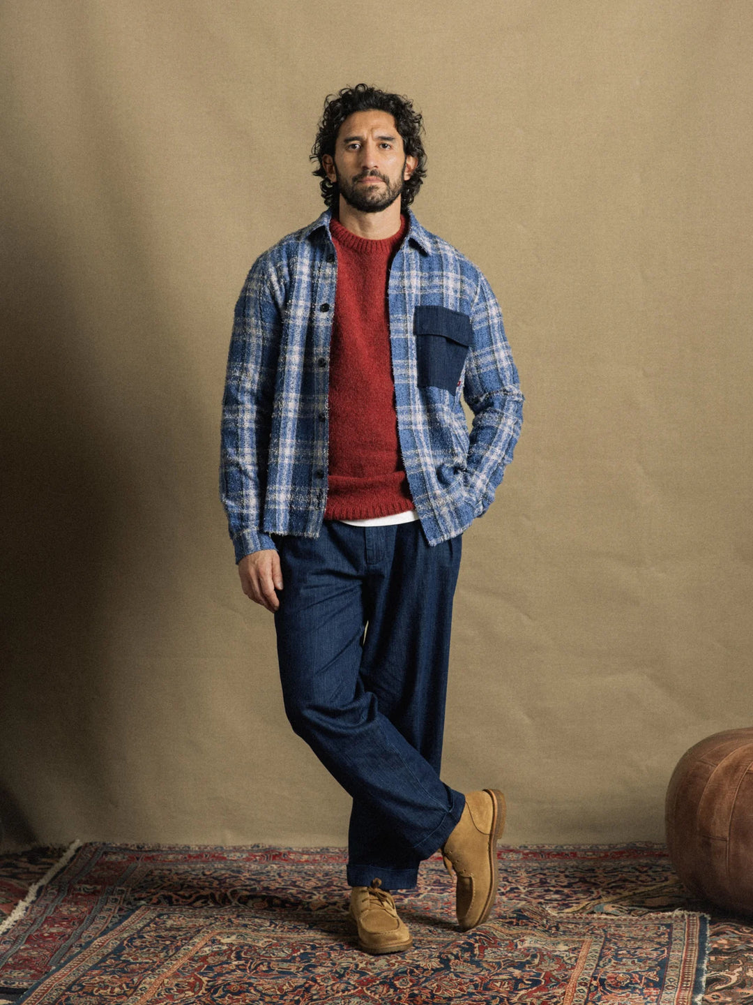 WILSON SHIRT JACKET (INDIGO) - MOS MOSH GALLERY