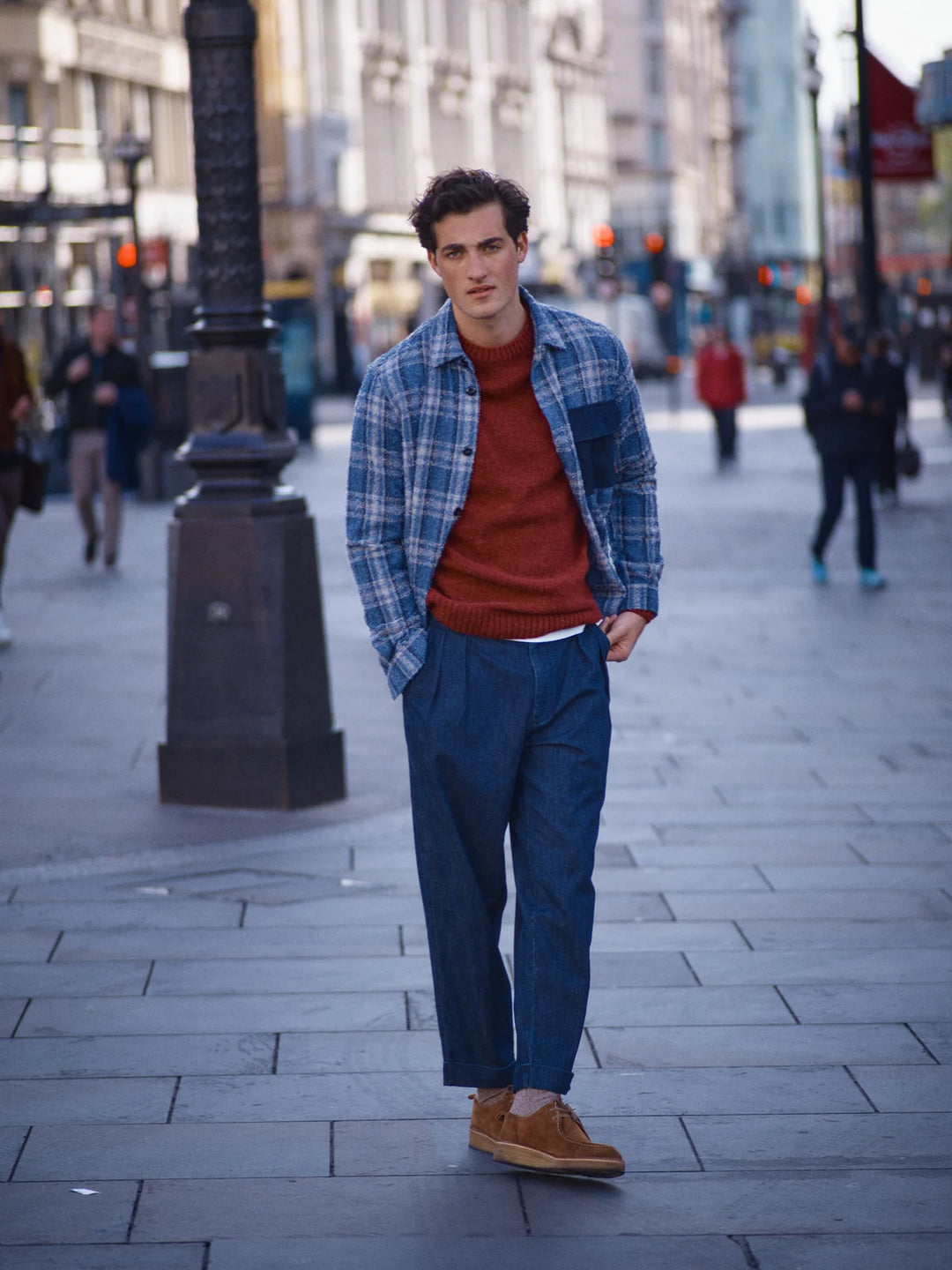 WILSON SHIRT JACKET (INDIGO) - MOS MOSH GALLERY