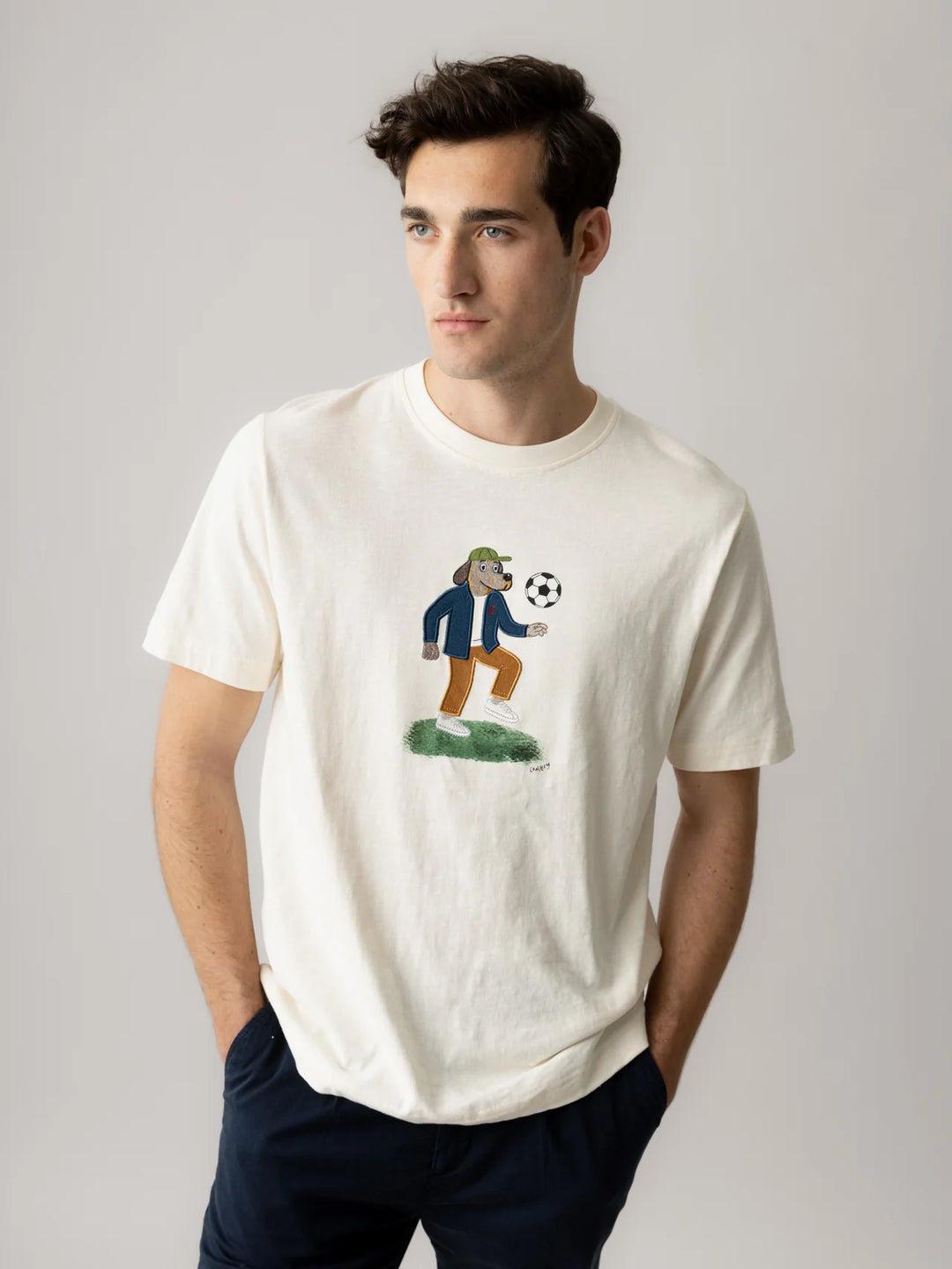 LUDWIG T-SHIRT (WHITE) - MOSH MOSH GALLERY