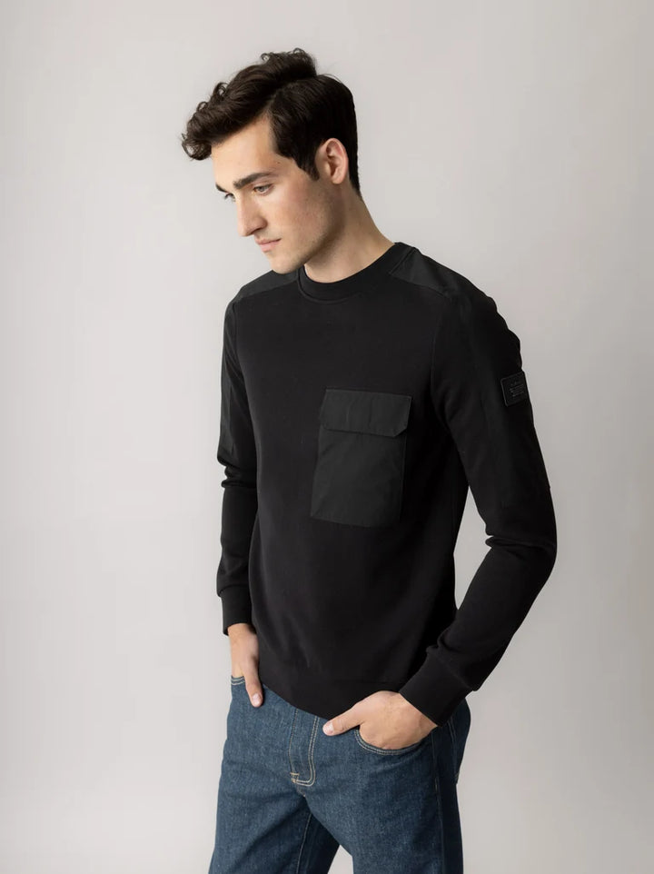 JAYSON CITY SWEAT (BLACK) - MOS MOSH GALLERY
