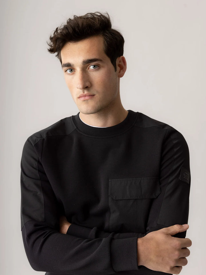 JAYSON CITY SWEAT (BLACK) - MOS MOSH GALLERY