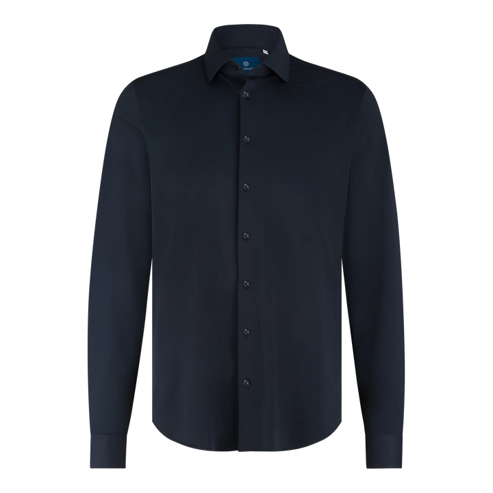 LOUNGE KNIT STRETCH SHIRT (NAVY) - BLUE INDUSTRY