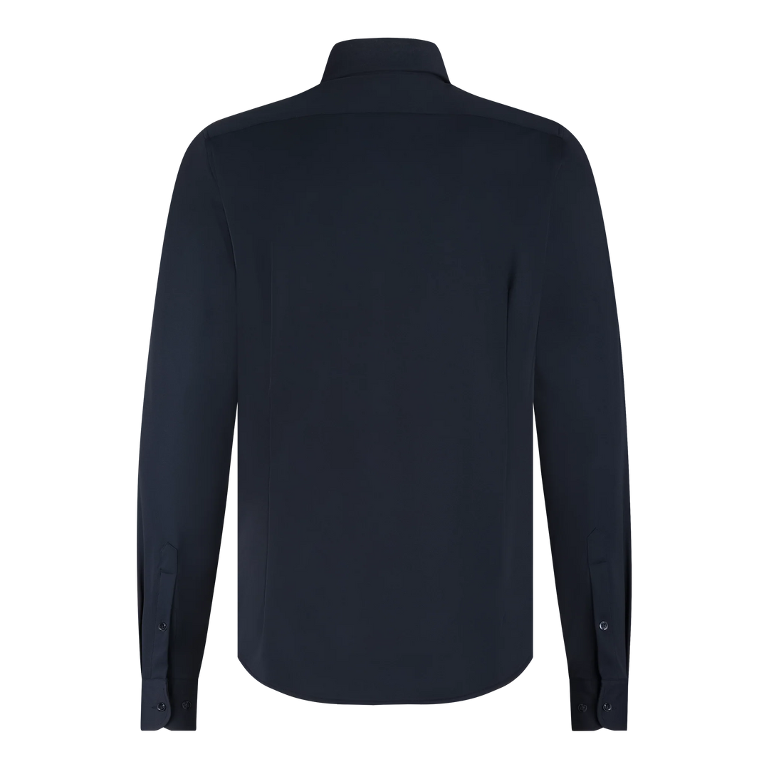 LOUNGE KNIT STRETCH SHIRT (NAVY) - BLUE INDUSTRY