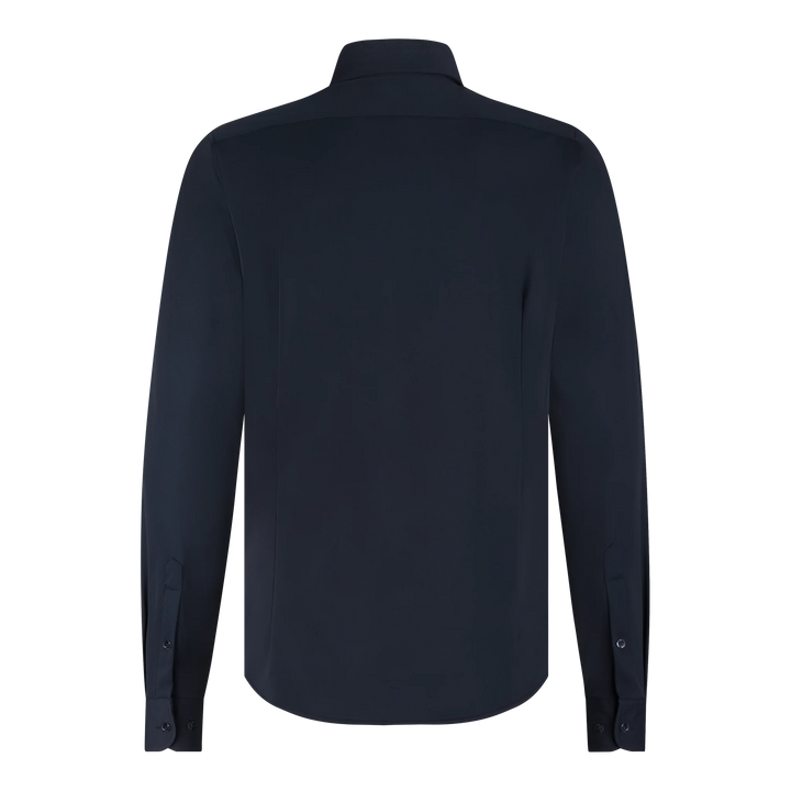 LOUNGE KNIT STRETCH SHIRT (NAVY) - BLUE INDUSTRY