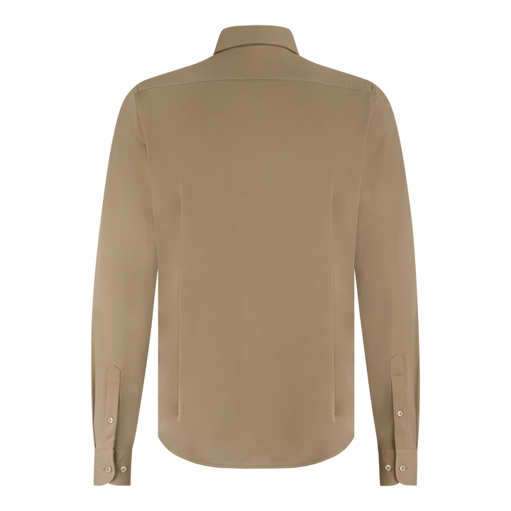 LOUNGE KNIT STRETCH SHIRT (SEPIA) - BLUE INDUSTRY