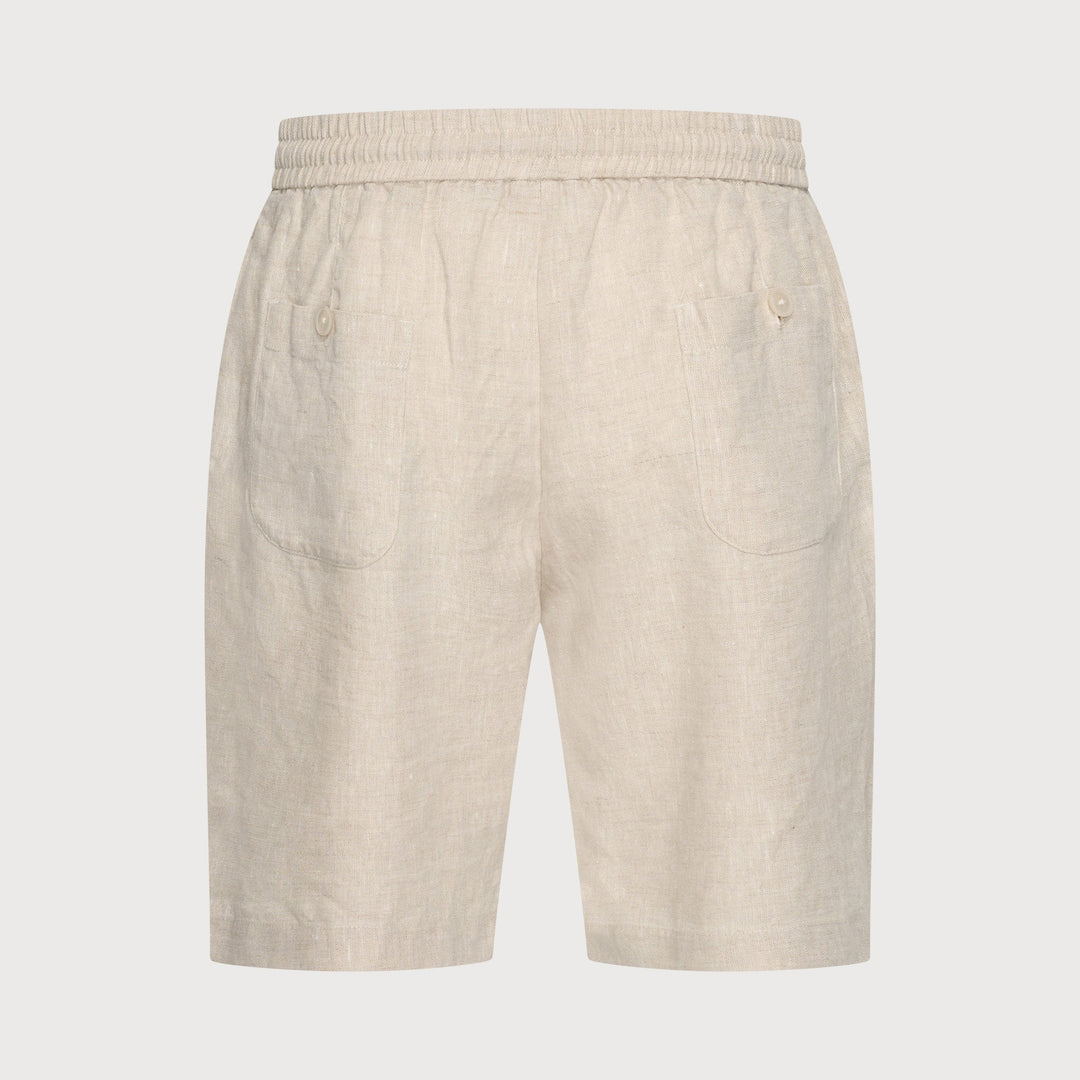 LINEN SHORTS (SAND) - BLUE INDUSTRY