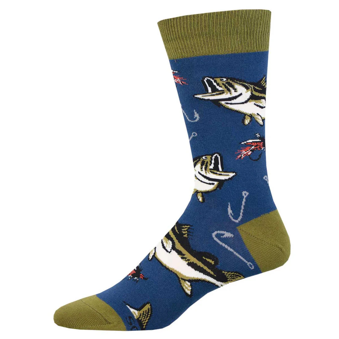ALL ABOUT THE BASS SOCKS (NAVY) - SOCKSMITH